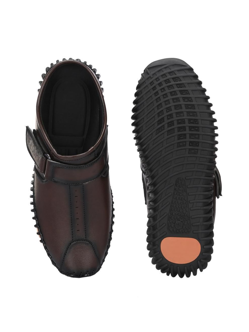 Men's Bantu Style Brown Loafer Casual Shoe